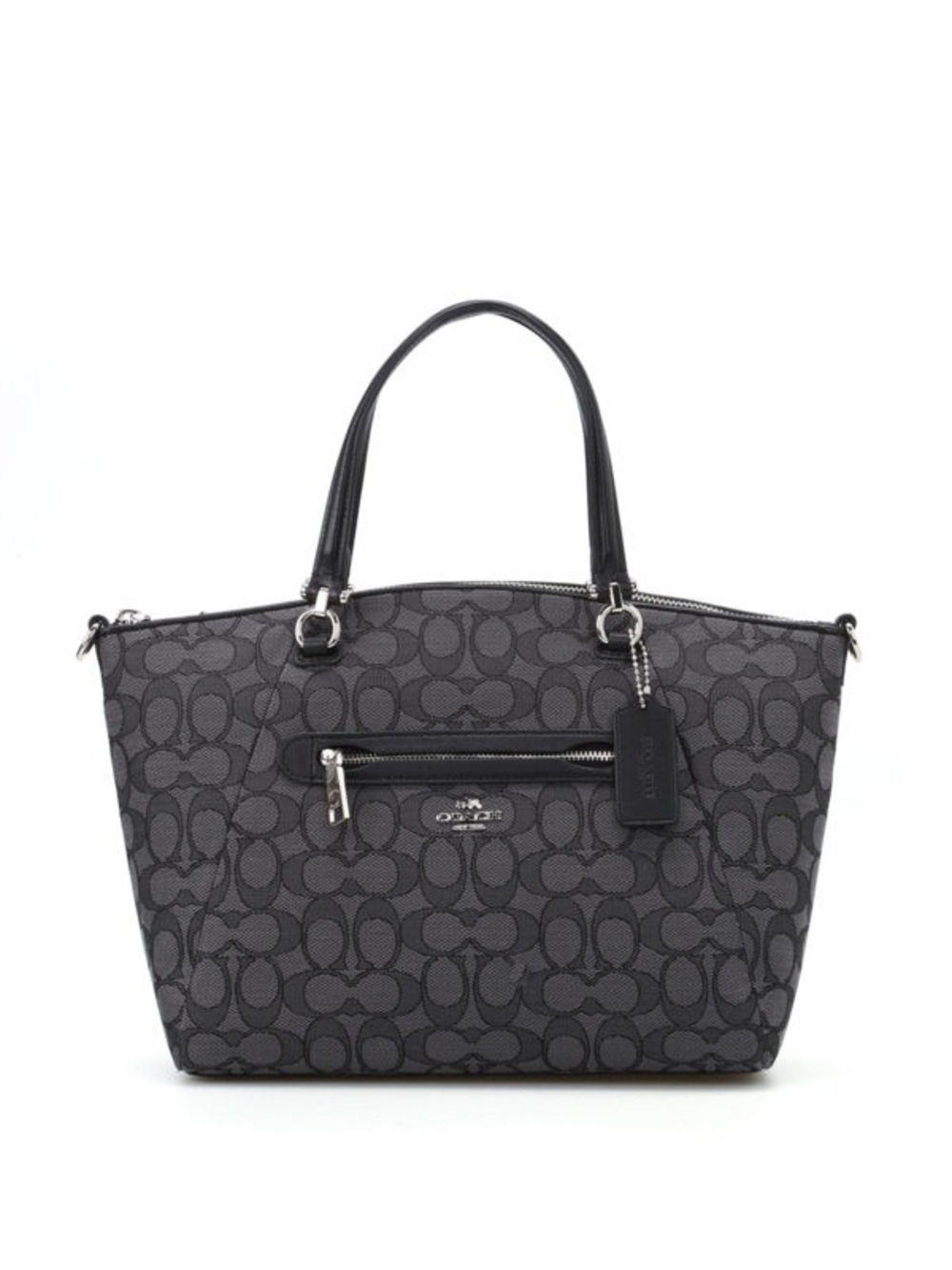 Coach Prairie Fabric and Leather Signature Logo Satchel